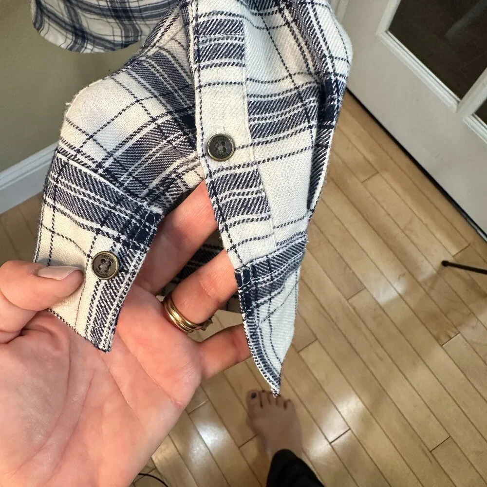 Rip Curl Plaid Button Down Flannel-Like Surf Skat… - image 7